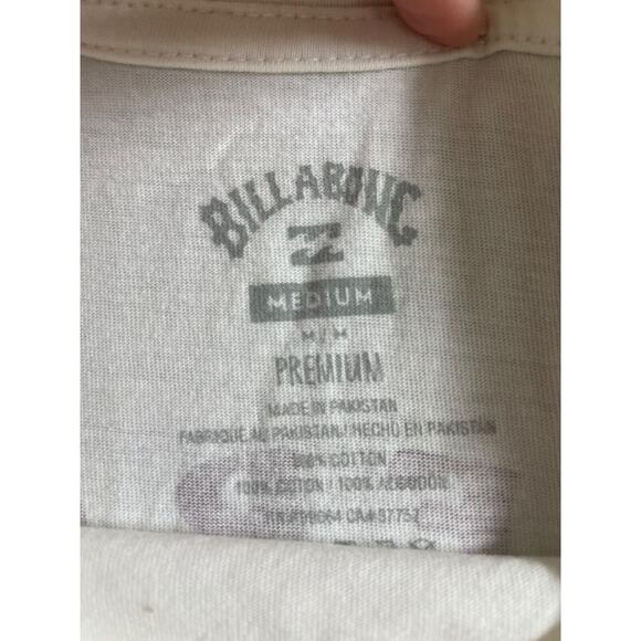 Vintage Billabong Mens medium T-Shirt White Short Sleeve Crewneck Tee - Picture 6 of 6